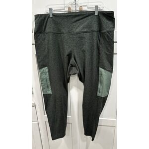 Old Navy Active‎ CozeCore High Rise Go Dry Leggings XXL Dark Green Pocketed